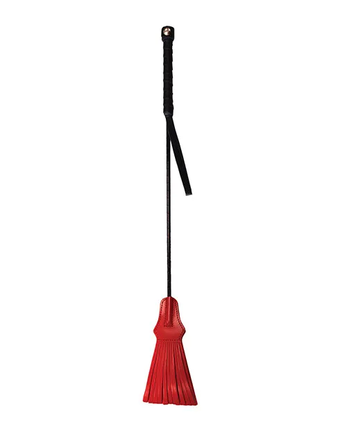 Rouge Restraints Rouge Tasselled Leather Riding Crop RedBlack Rouge Restraints Rouge Tasselled Leather Riding Crop RedBlack