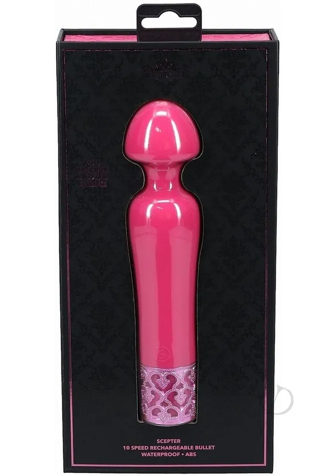 Royal Gems Vibrators Royal Gems Scepter Silicone Rechargeable Vibrator Pink Royal Gems Vibrators Royal Gems Scepter Silicone Rechargeable Vibrator Pink