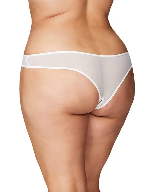 Rsvp By Oh La La Cheri Crotchless Thong wPearls White 1X2X Male Sex Toys Rsvp By Oh La La Cheri Crotchless Thong wPearls White 1X2X Male Sex Toys