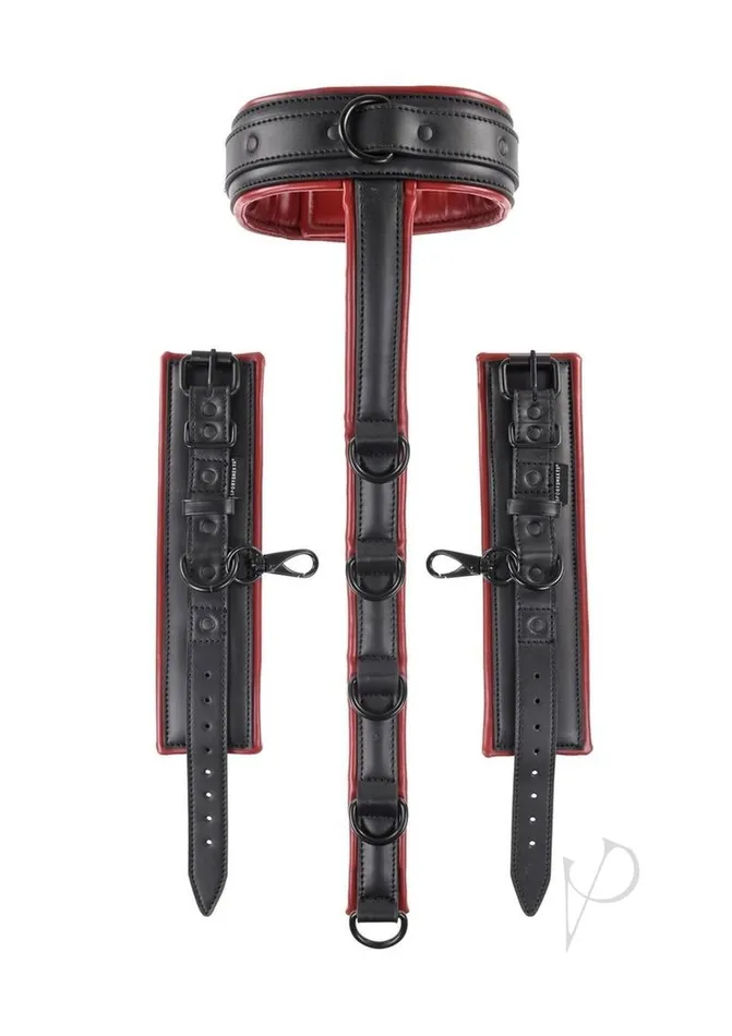 Saffron Saffron Neck and Wrist Restraint RedBlack Restraints