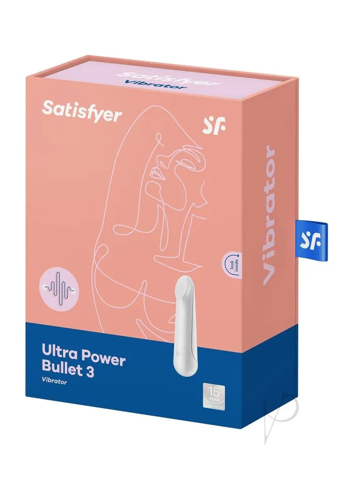 Satisfyer Female Sex Toys Satisfyer Ultra Power Bullet 3 Rechargeable Silicone Bullet Vibrator White Satisfyer Female Sex Toys Satisfyer Ultra Power Bullet 3 Rechargeable Silicone Bullet Vibrator White