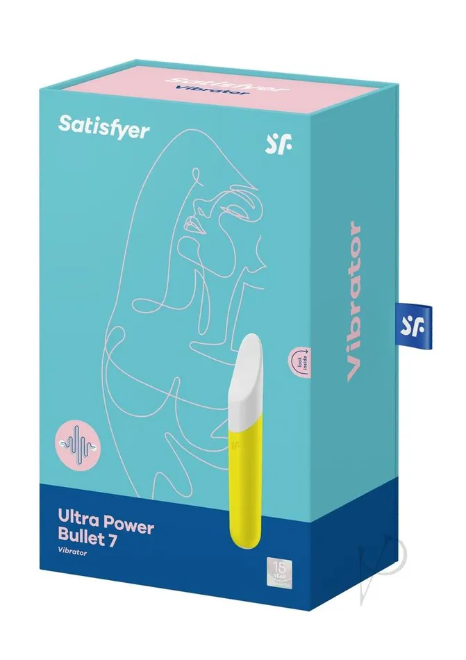 Satisfyer Female Sex Toys Satisfyer Ultra Power Bullet 7 Rechargeable Silicone Bullet Vibrator Yellow Satisfyer Female Sex Toys Satisfyer Ultra Power Bullet 7 Rechargeable Silicone Bullet Vibrator Yellow