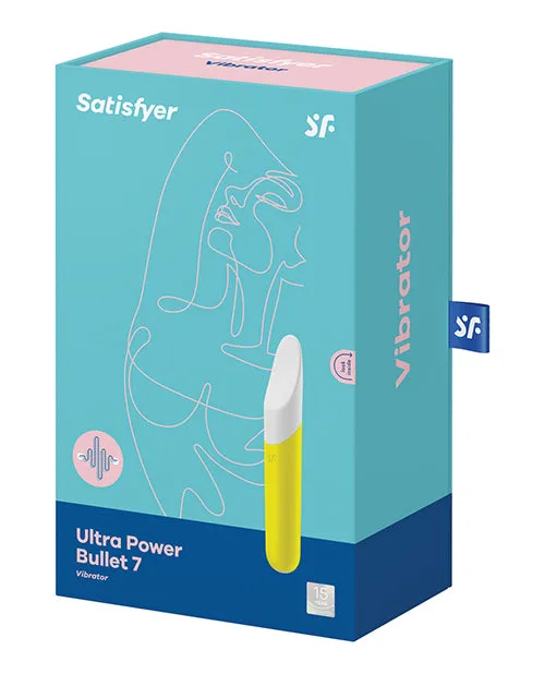Satisfyer Female Sex Toys Satisfyer Ultra Power Bullet 7 Rechargeable Silicone Bullet Vibrator Yellow
