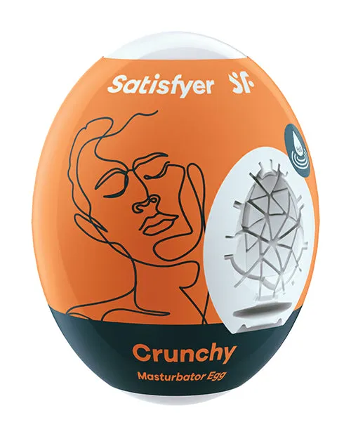 Satisfyer Masturbator Egg Single Crunchy Orange Satisfyer Male Sex Toys Satisfyer Masturbator Egg Single Crunchy Orange Satisfyer Male Sex Toys