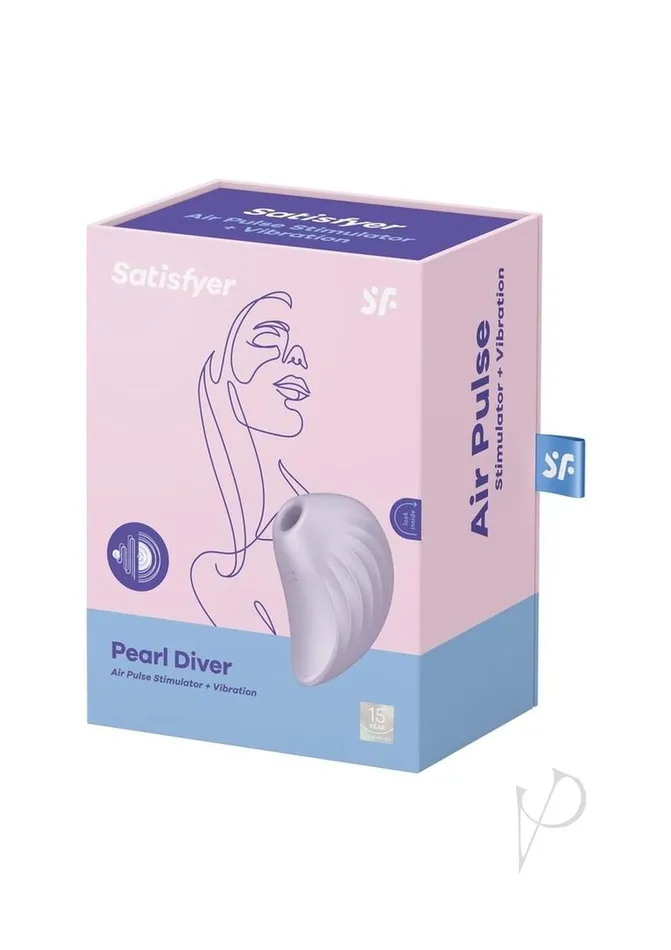 Satisfyer Pearl Diver Rechargeable Silicone Clitoral Stimulator Violet Satisfyer Female Sex Toys Satisfyer Pearl Diver Rechargeable Silicone Clitoral Stimulator Violet Satisfyer Female Sex Toys