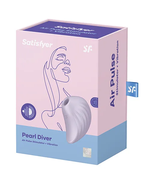 Satisfyer Pearl Diver Rechargeable Silicone Clitoral Stimulator Violet Satisfyer Female Sex Toys