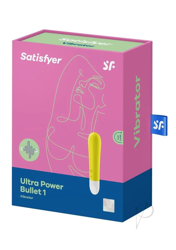 Satisfyer Ultra Power Bullet 1 Rechargeable Silicone Bullet Vibrator Yellow Satisfyer Female Sex Toys Satisfyer Ultra Power Bullet 1 Rechargeable Silicone Bullet Vibrator Yellow Satisfyer Female Sex Toys