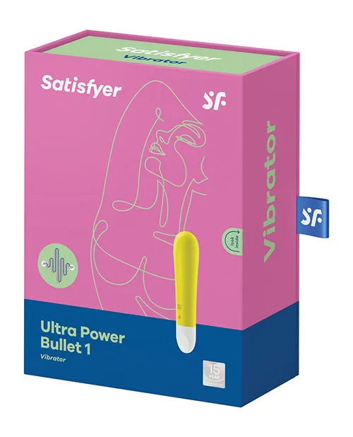 Satisfyer Ultra Power Bullet 1 Rechargeable Silicone Bullet Vibrator Yellow Satisfyer Female Sex Toys