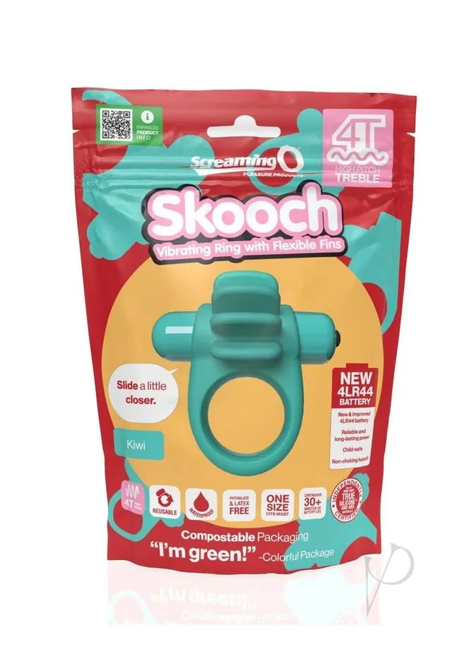 Screaming O Couples 4T Skooch Vibrating Cock Ring with Clitoral Stimulator Kiwi Screaming O Couples 4T Skooch Vibrating Cock Ring with Clitoral Stimulator Kiwi
