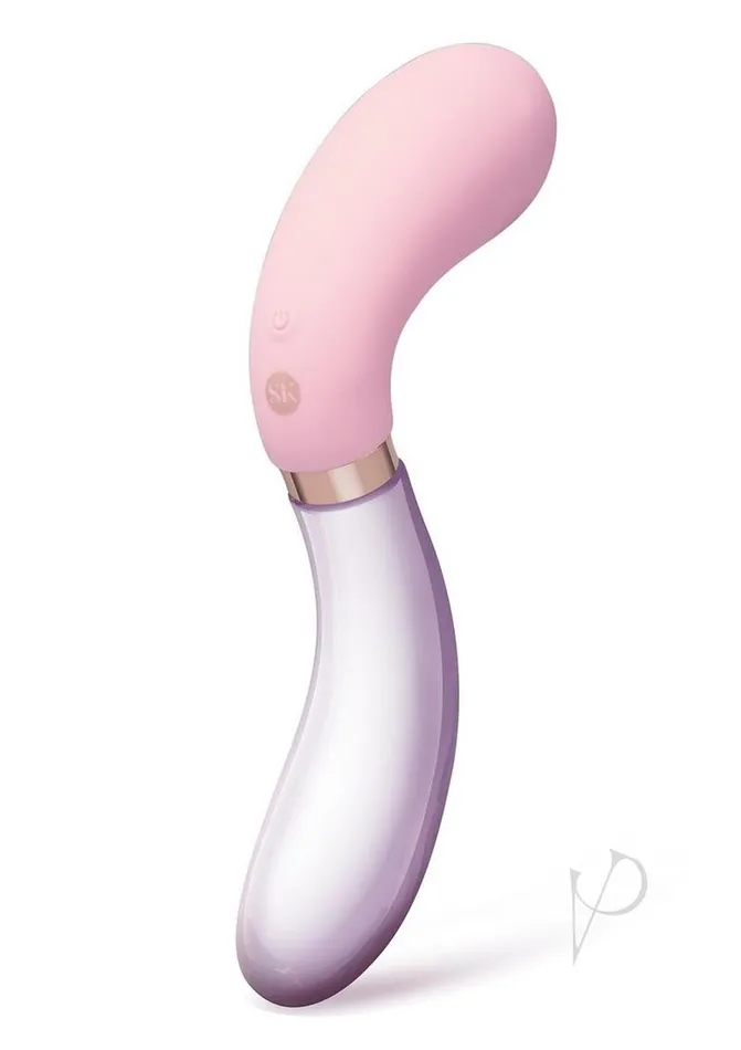 Secret Kisses Vibrators Secret Kisses Glass S Shape Rechargeable Silicone Dual End Vibrator PinkClear Secret Kisses Vibrators Secret Kisses Glass S Shape Rechargeable Silicone Dual End Vibrator PinkClear