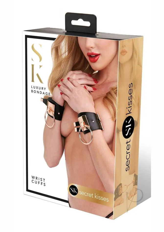 Secret Kisses Vibrators Secret Kisses Wrist Cuffs BlackRose Gold