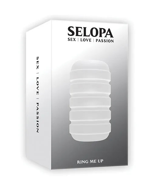 Selopa Male Sex Toys Selopa Ring Me Up Dual End Stroker Clear