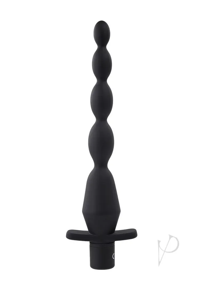 Selopa Vibrating Rechargeable Silicone Butt Beads Black Selopa Anal