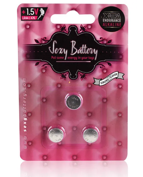 Sexy Battery Enhancers Sexy Battery Xtra Endurance Alkaline Batteries LR44 A76 15V 3 Pack