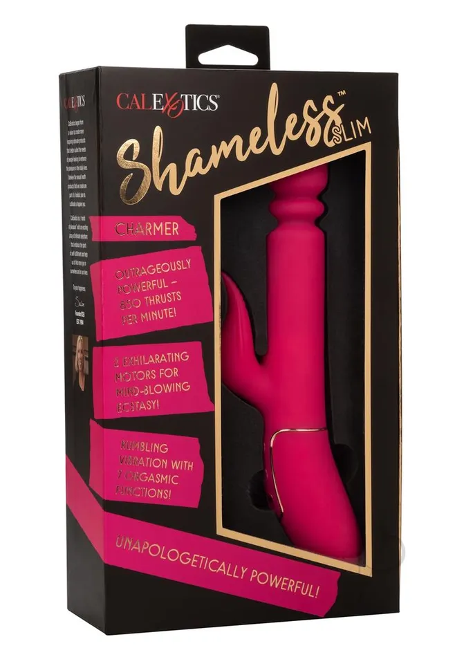 Shameless Female Sex Toys Shameless Slim Charmer Silicone Rechargeable Thrusting Rabbit Vibrator Pink Shameless Female Sex Toys Shameless Slim Charmer Silicone Rechargeable Thrusting Rabbit Vibrator Pink