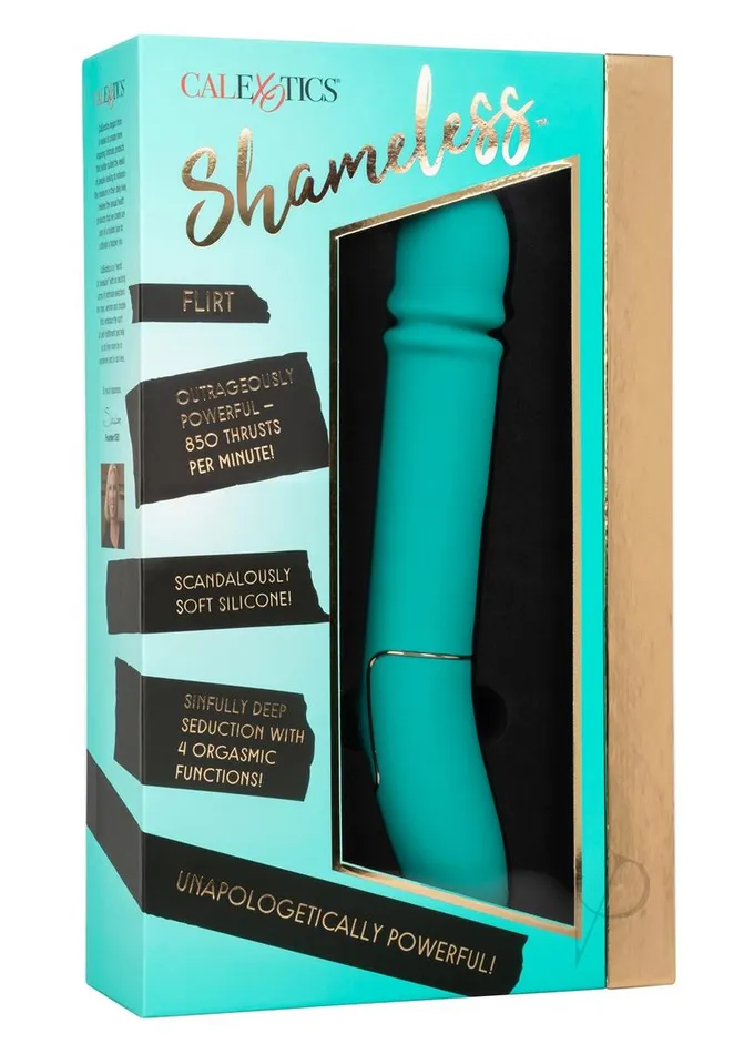Shameless Shameless Flirt Rechargeable Silicone Thrusting Vibrator Blue Vibrators Shameless Shameless Flirt Rechargeable Silicone Thrusting Vibrator Blue Vibrators