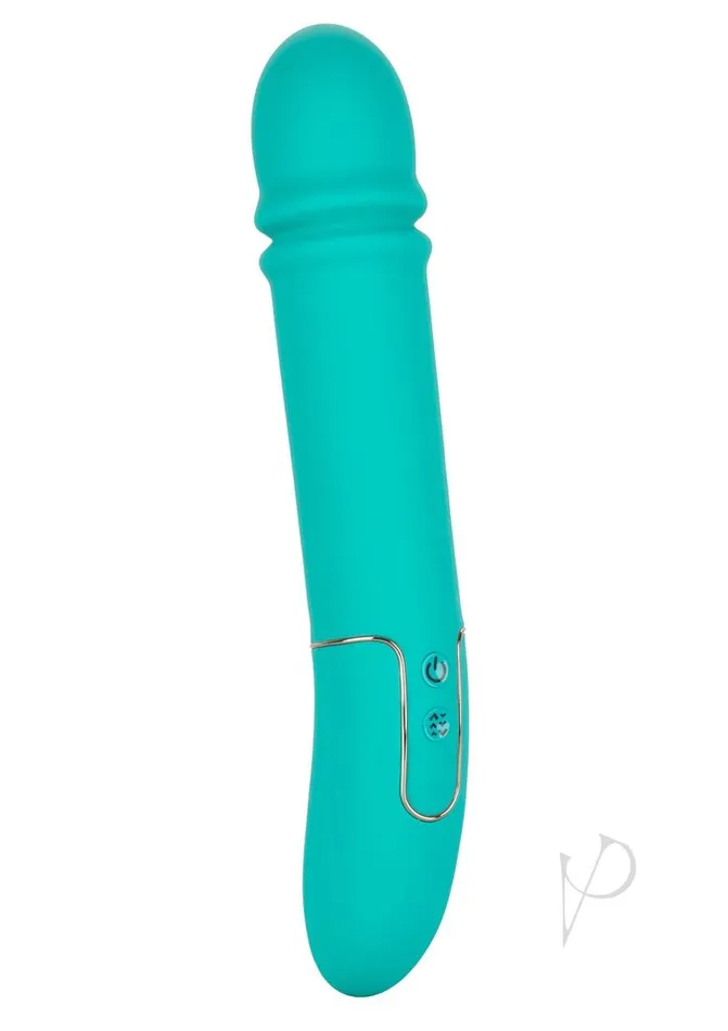 Shameless Shameless Flirt Rechargeable Silicone Thrusting Vibrator Blue Vibrators