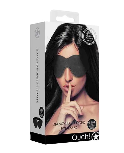 Shots Ouch Diamond Studded Eye Mask Black Ouch Anal Shots Ouch Diamond Studded Eye Mask Black Ouch Anal