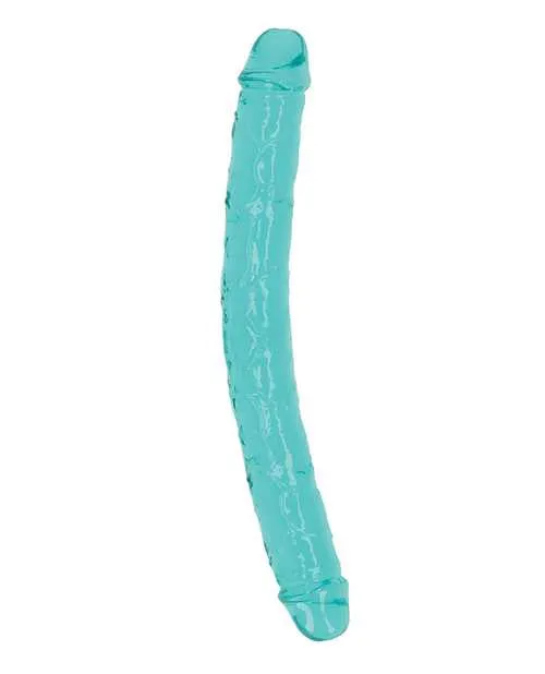 Shots RealRock Crystal Clear 13 Double Dildo Turquoise Realrock Dildos Shots RealRock Crystal Clear 13 Double Dildo Turquoise Realrock Dildos