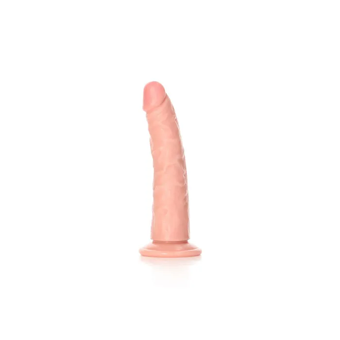 Shots Toys Female Sex Toys REALROCK Realistic 6 Slim Suction Cup Dildo
