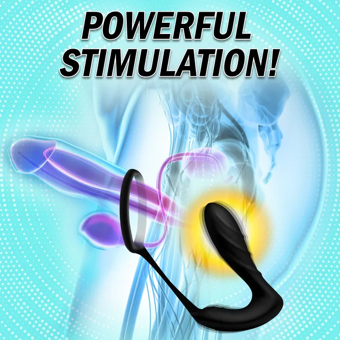 Silicone Prostate Vibrator and Strap with Remote Control Under Control Female Sex Toys
