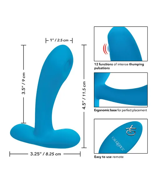 Silicone Pulsing Pleaser Rechargeable Vibrator with Remote Control Blue Remote Controlled Vibes Female Sex Toys Silicone Pulsing Pleaser Rechargeable Vibrator with Remote Control Blue Remote Controlled Vibes Female Sex Toys