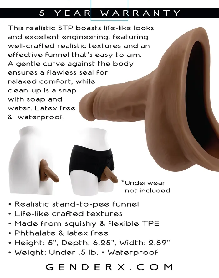 SimpleeDiscreet Anal Gender X Stand to Pee Dark Tpe