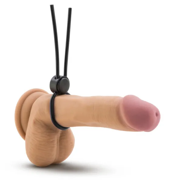SimpleeDiscreet Male Sex Toys Stay Hard Silicone Loop Cock Ring Black