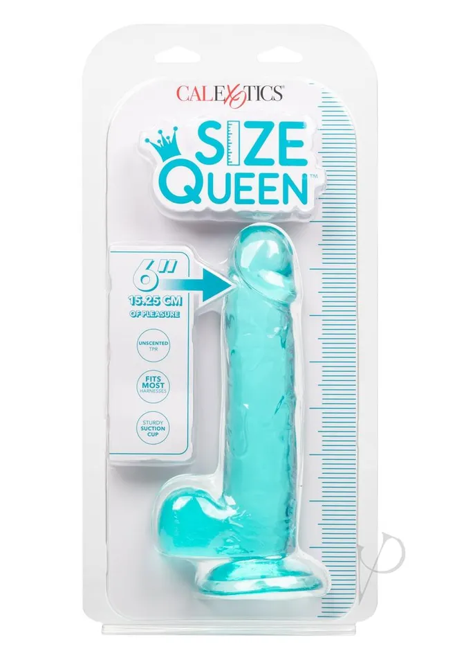 Size Queen Dildo 6in Blue Size Queen Dildos