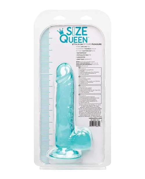 Size Queen Dildo 6in Blue Size Queen Dildos Size Queen Dildo 6in Blue Size Queen Dildos