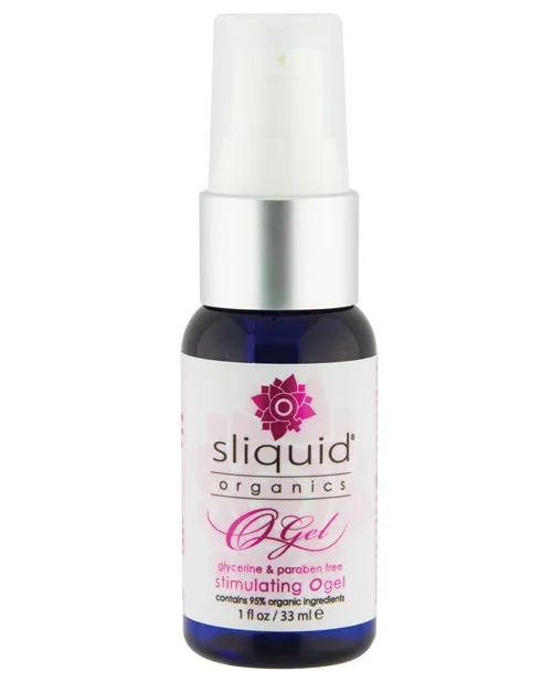 Sliquid Organics Stimulating O Gel Water Based Clitoral Stimulation Lubricant 1oz Sliquid Female Sex Toys