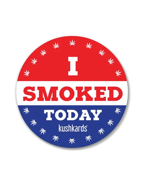 Smoked Today Sticker Pack of 3 Kush Kards Male Sex Toys