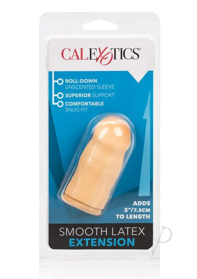 Smooth Latex Extension 3in Vanilla Extensions Male Sex Toys