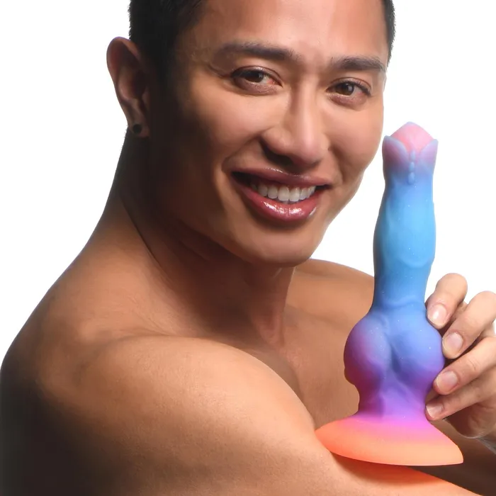 Space Cock GlowintheDark Silicone Alien Dildo Creature Cocks Dildos