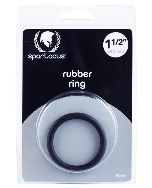 Spartacus Male Sex Toys Spartacus 15 Rubber Cock Ring Black