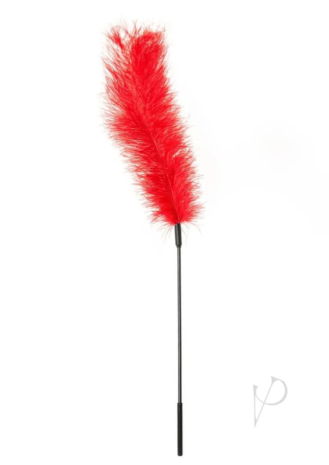 Sportsheets Vibrators Sportsheets Ostrich Feather Tickler Red Sportsheets Vibrators Sportsheets Ostrich Feather Tickler Red