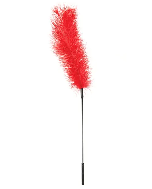 Sportsheets Vibrators Sportsheets Ostrich Feather Tickler Red Sportsheets Vibrators Sportsheets Ostrich Feather Tickler Red