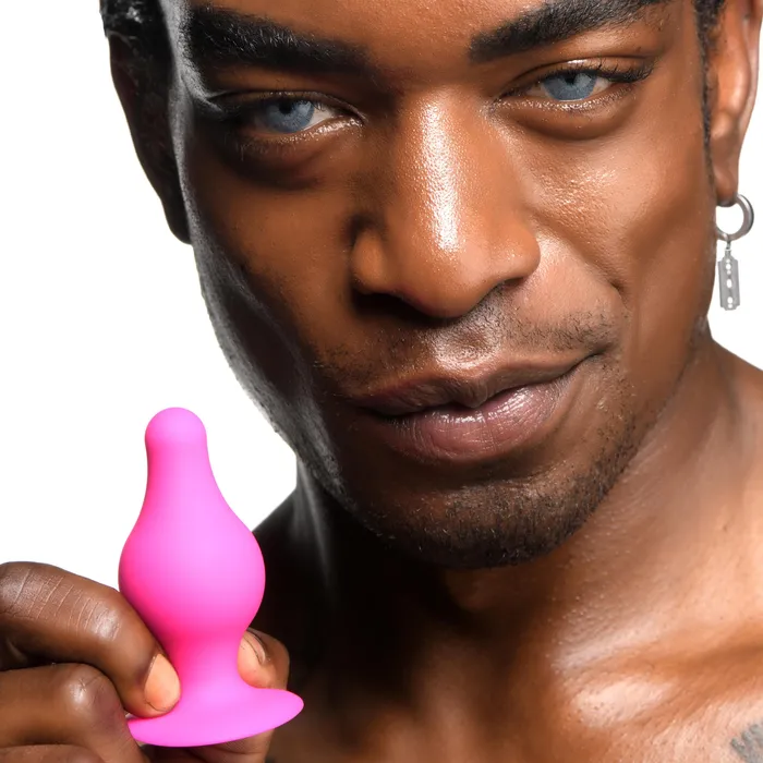 SqueezeIt Male Sex Toys Squeezable Tapered Anal Plug