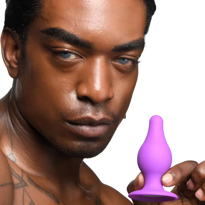 SqueezeIt Male Sex Toys Squeezable Tapered Anal Plug