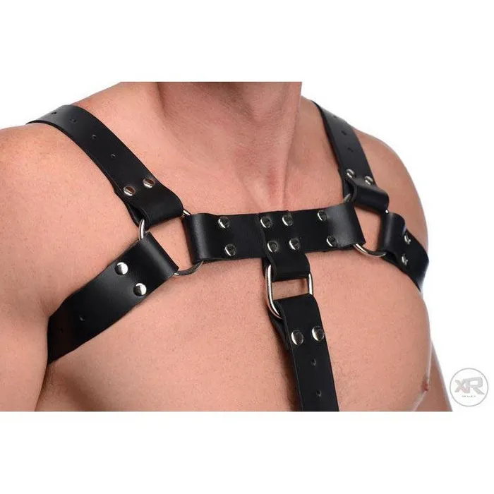 Strict Leather English Bull Dog Harness with Cock Strap Female Sex Toys