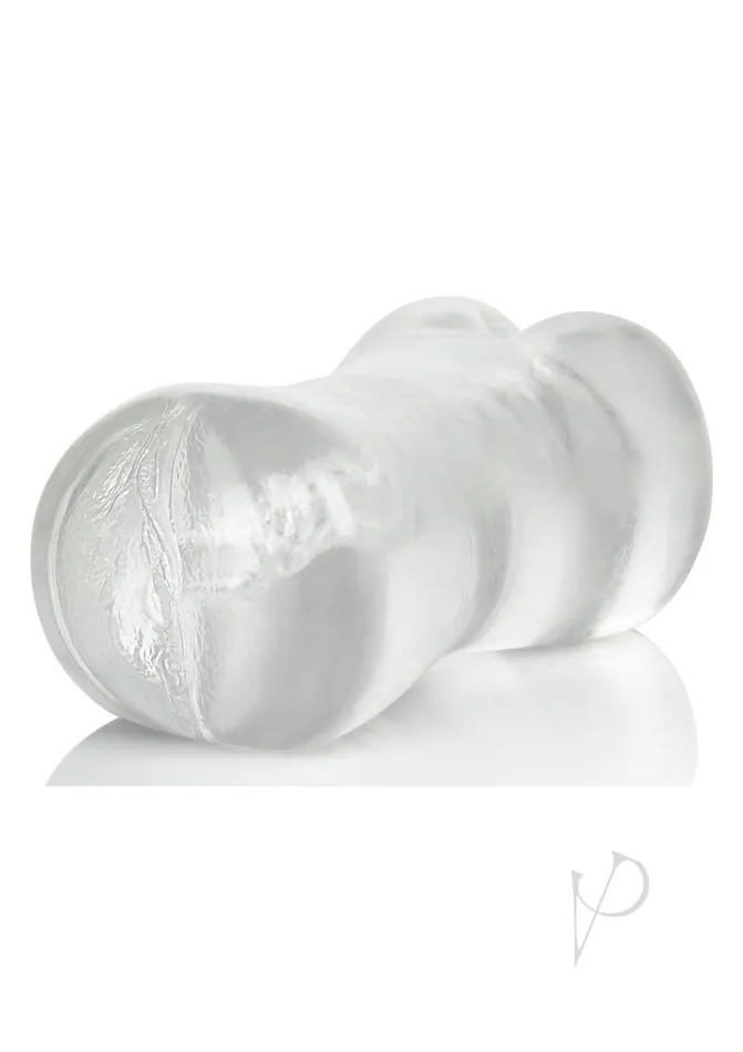 Stroke It Male Sex Toys Stroke It Realistic Dual Ended Stroker Pussy and Ass Clear