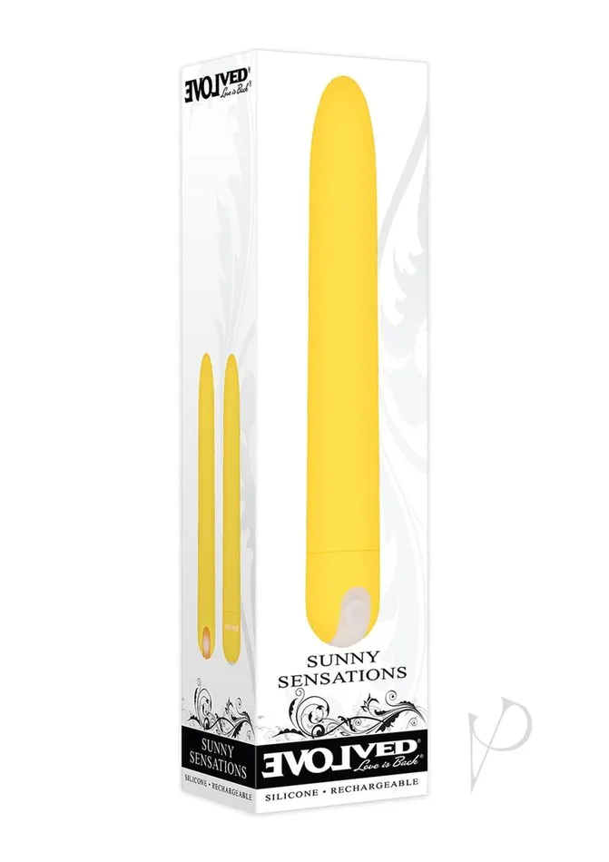 Sunny Sensations Rechargeable Vibrator Yellow Evolved Female Sex Toys