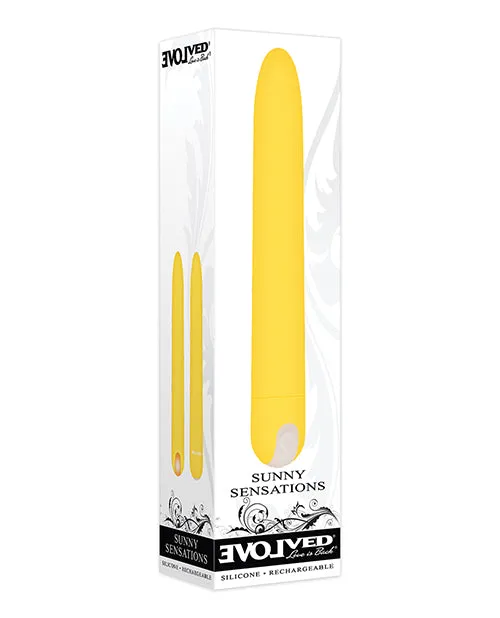 Sunny Sensations Rechargeable Vibrator Yellow Evolved Female Sex Toys