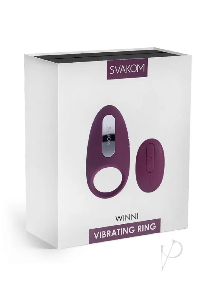 Svakom Female Sex Toys Svakom Winni Silicone Rechargeable Clitoral Stimulator Couples Ring with Remote Purple Svakom Female Sex Toys Svakom Winni Silicone Rechargeable Clitoral Stimulator Couples Ring with Remote Purple