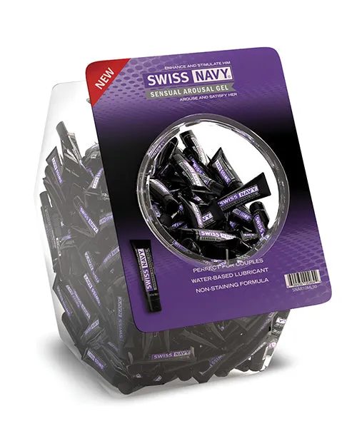 Swiss Navy Sensual Arousal Gel 10 ml Bowl of 100 Swiss Navy Anal