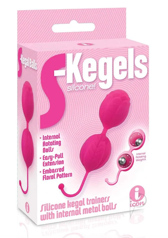 The 9s Female Sex Toys The 9s SKegels Silicone Kegel Balls Pink