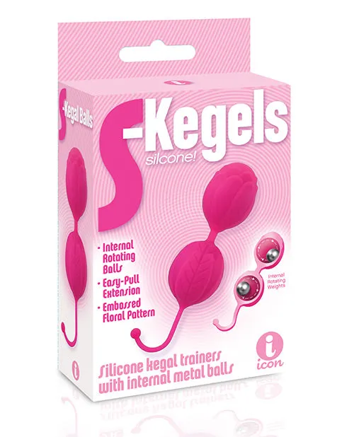 The 9s Female Sex Toys The 9s SKegels Silicone Kegel Balls Pink