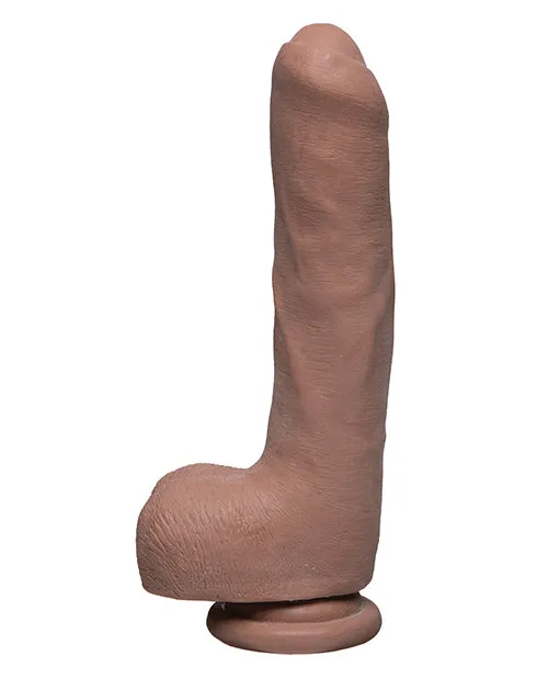 The D Female Sex Toys The D Uncut D Ultraskyn Dildo with Balls 9in Caramel The D Female Sex Toys The D Uncut D Ultraskyn Dildo with Balls 9in Caramel