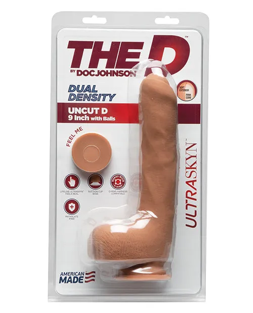 The D Female Sex Toys The D Uncut D Ultraskyn Dildo with Balls 9in Caramel The D Female Sex Toys The D Uncut D Ultraskyn Dildo with Balls 9in Caramel