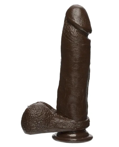 The D Perfect D Firmskyn Dildo with Balls 8in Chocolate The D Female Sex Toys The D Perfect D Firmskyn Dildo with Balls 8in Chocolate The D Female Sex Toys